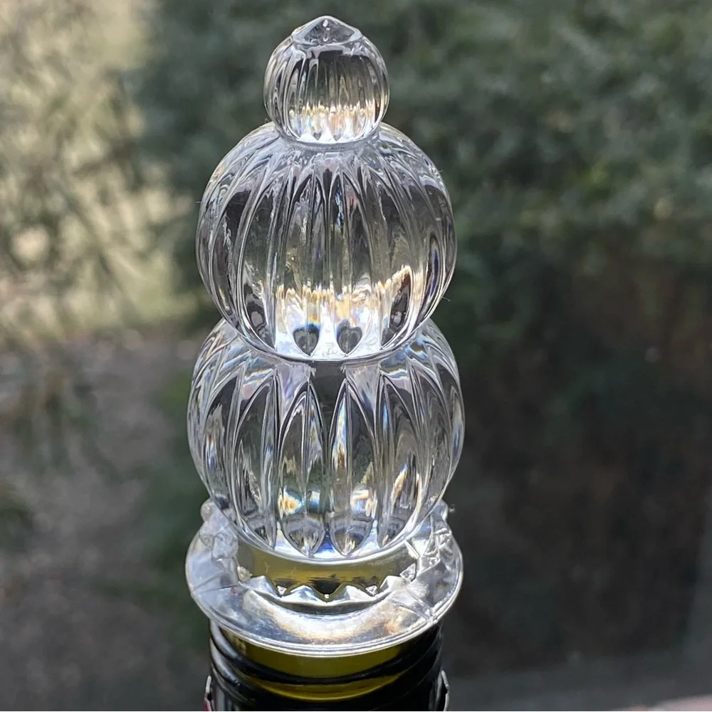 Elegant MIKASA Monterey AUSTRIA Crystal Bottle Wine Stopper T8173/900 EUC